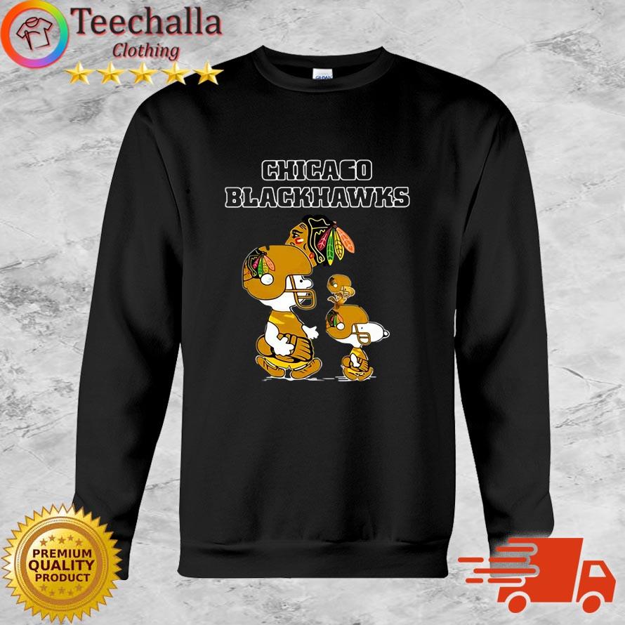NHL Chicago Blackhawks Charlie Brown Snoopy And Woodstock Road Shirt