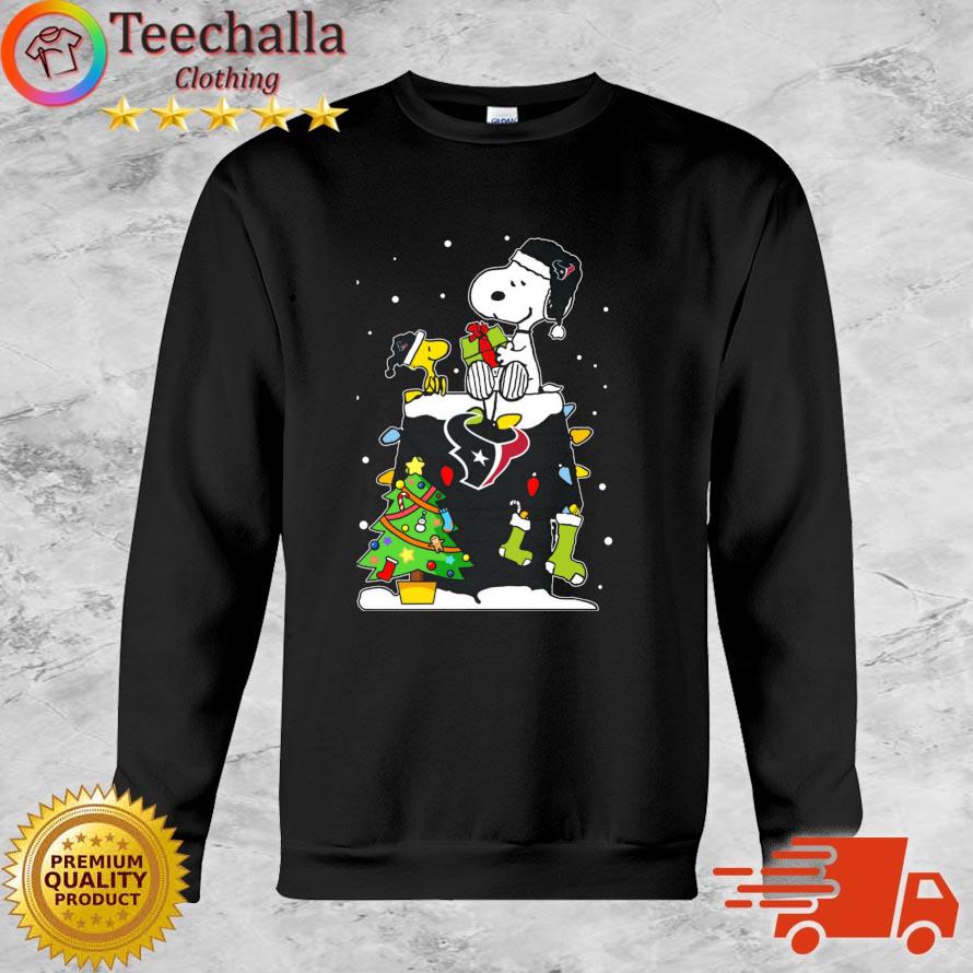 Snoopy And Woodstock Houston Texans Merry Christmas sweater