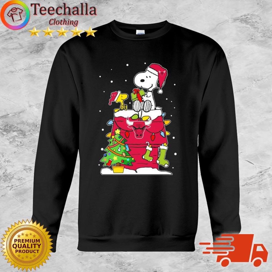 Snoopy And Woodstock Chicago Bulls Merry Christmas sweater