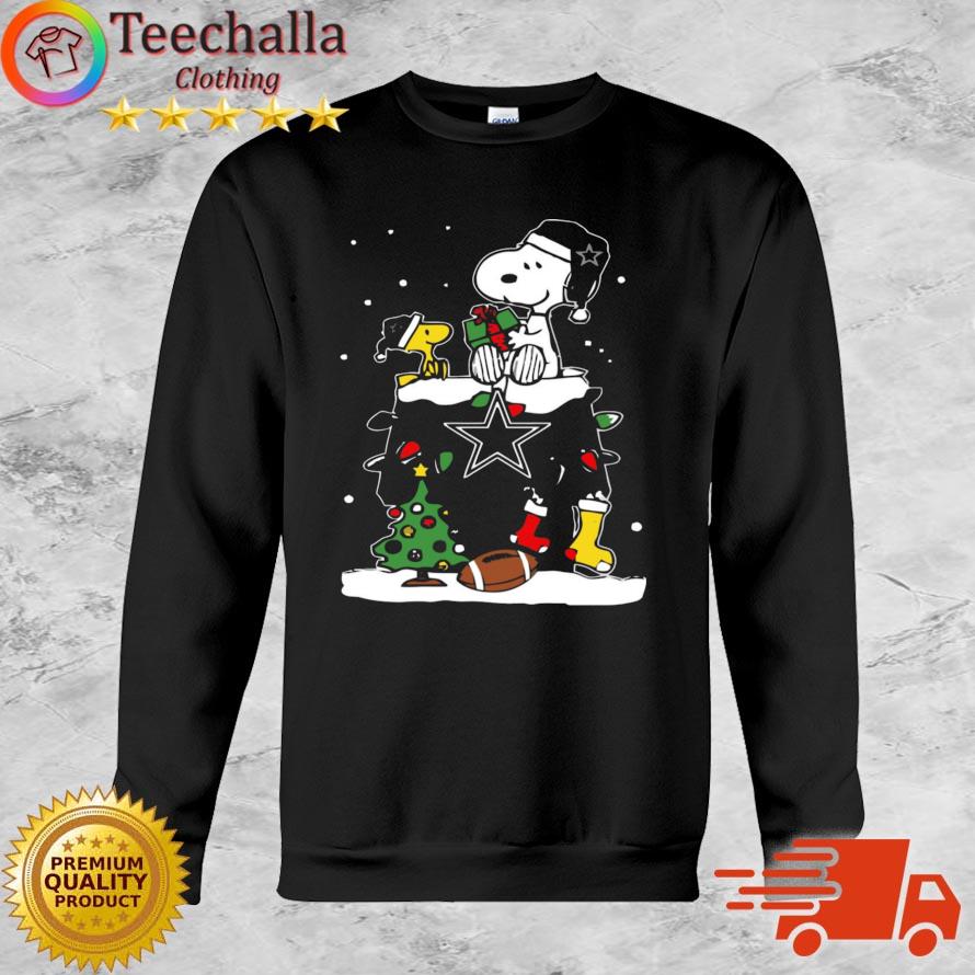 Snoopy And Woodstock Dallas Cowboys Merry Christmas sweater