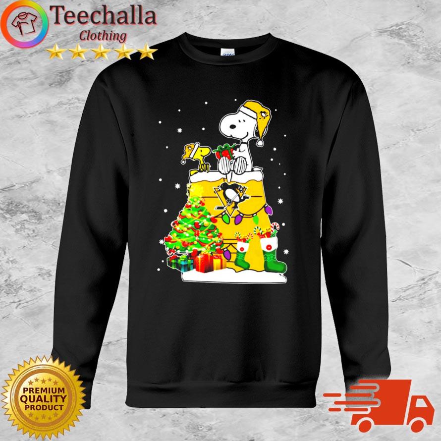 Snoopy And Woodstock Pittsburgh Penguins Merry Christmas sweater