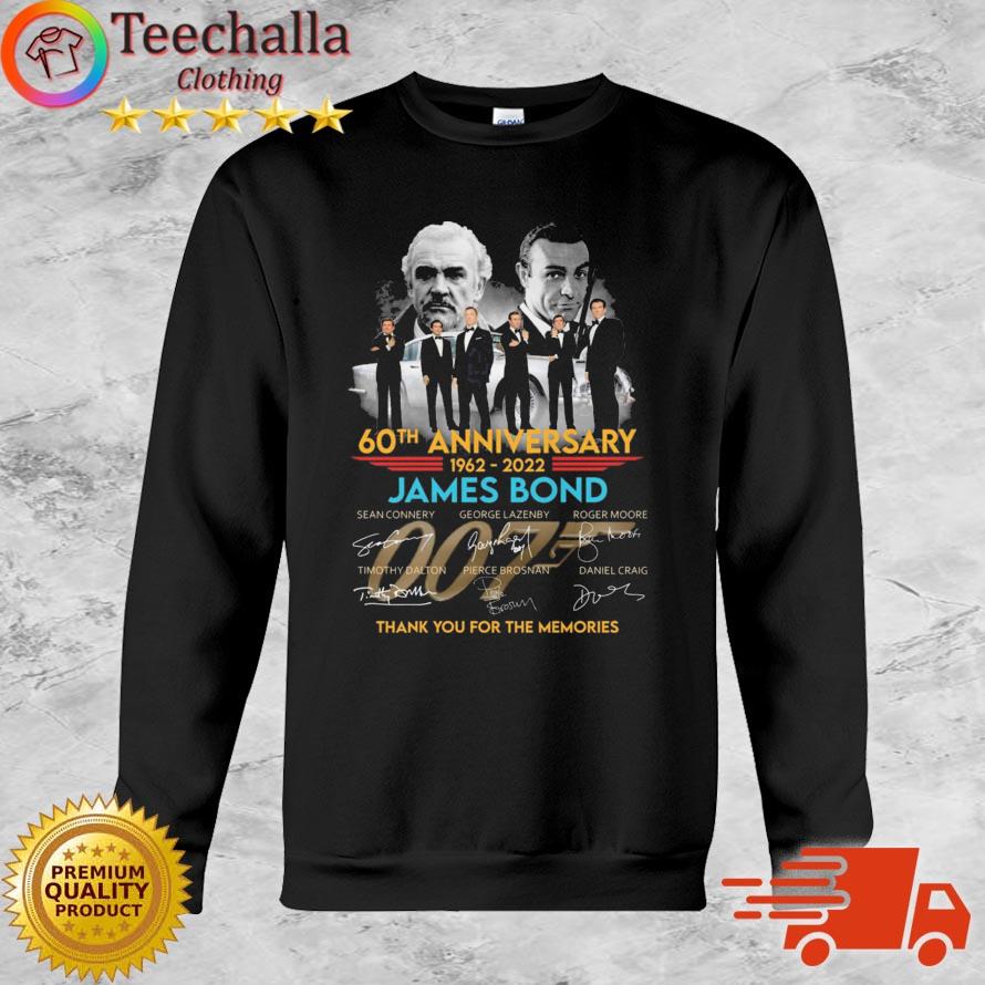 James Bond 60th Anniversary Thank You For The Memories Signatures shirt