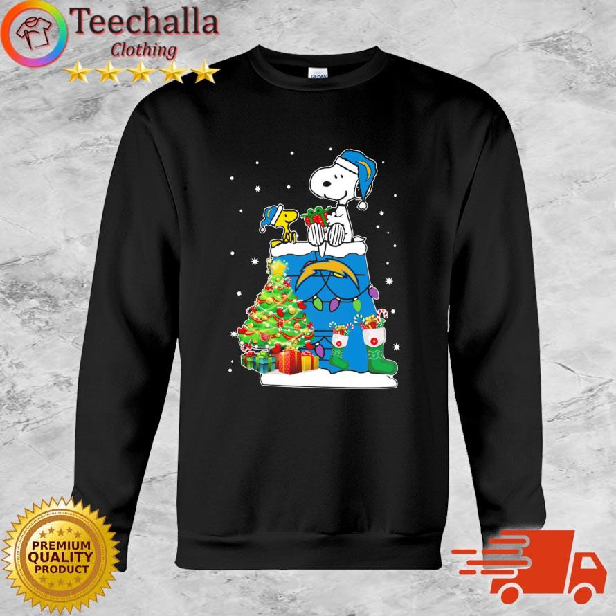 Snoopy And Woodstock Los Angeles Chargers Merry Christmas sweater