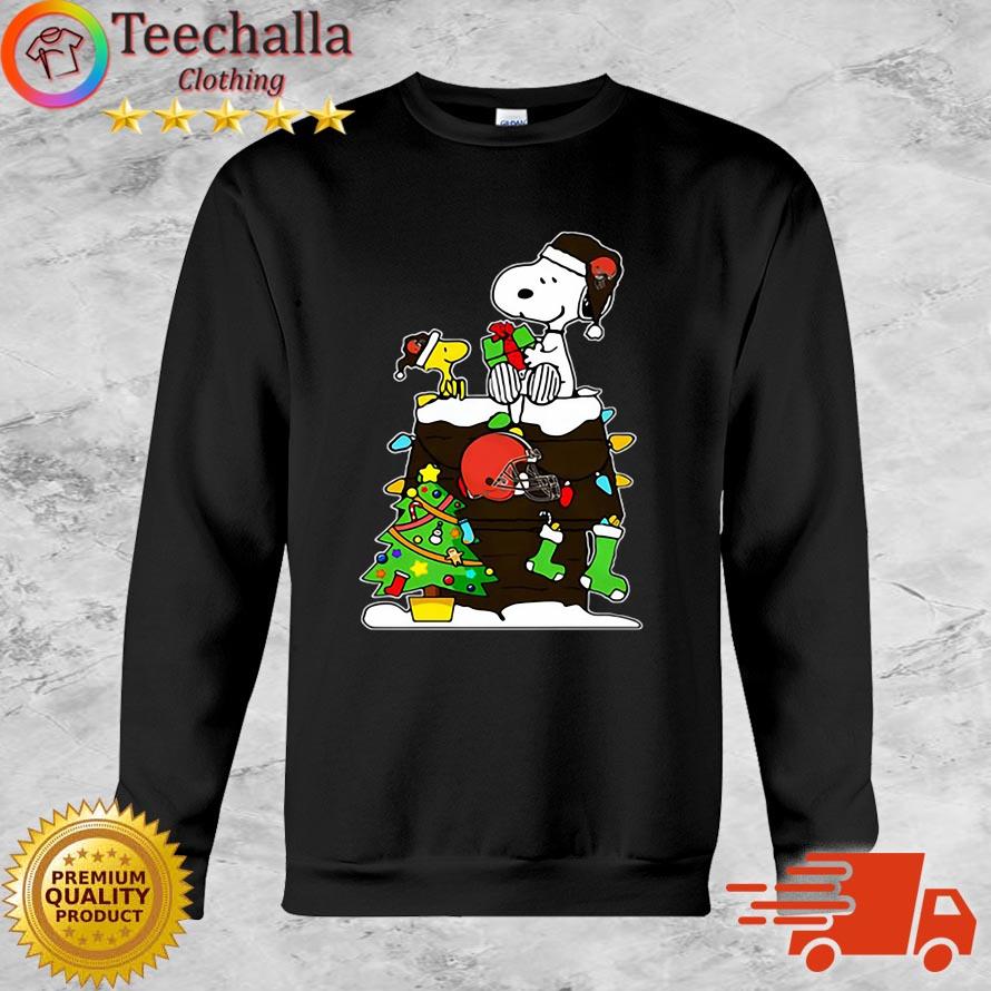 NFL Cleveland Browns Snoopy And Woodstock Christmas Sweater