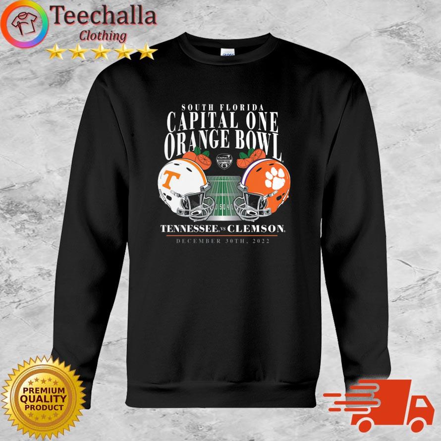 Official clemson Tigers Vs Tennessee Volunteers South Florida Capital One Orange Bowl 202 shirt