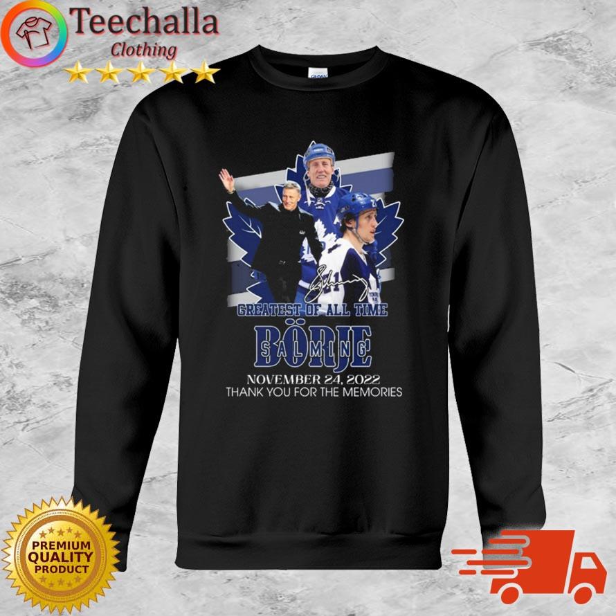 Toronto Maple Leafs Greatest Of All Time Borje Salming 2022 Thank You For The Memories Signature shirt