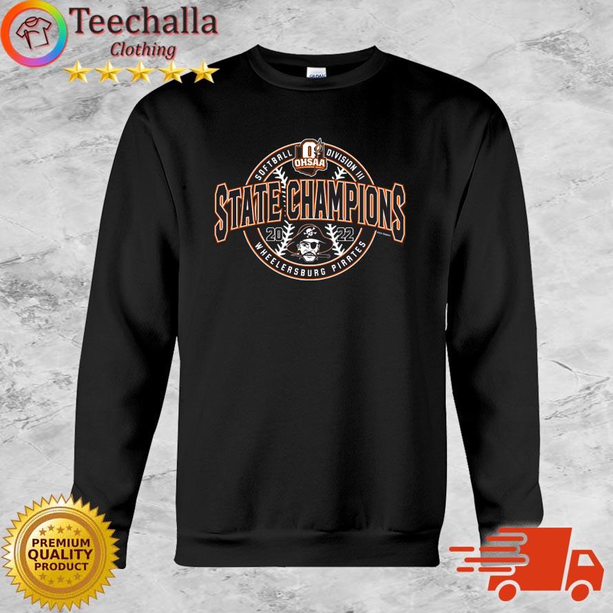 Official wheelersburg Pirates 2022 OHSAA Softball Division III State Champions shirt