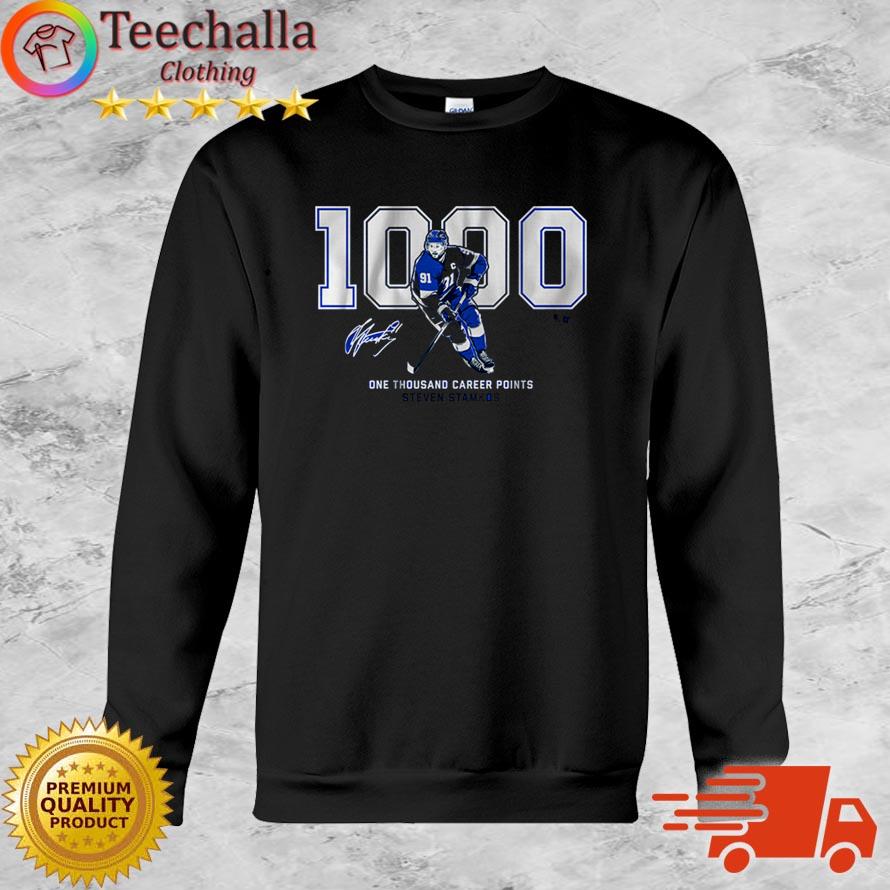 Official tampa Bay Lightning Steven Stamkos One Thousand Career Points Signature Shirt