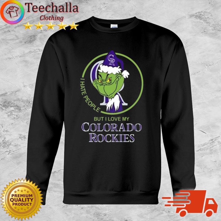 The Grinch I Hate People But I Love My Colorado Rockies shirt