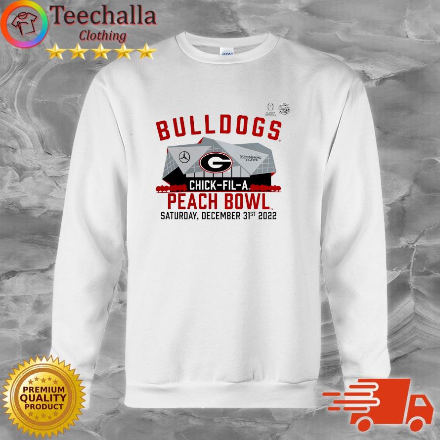 Official georgia Bulldogs Chick-Fil-A Peach Bowl Saturday December 31st 2022 shirt