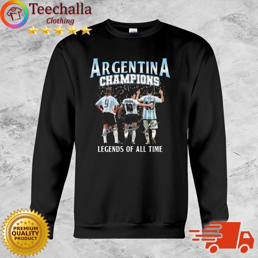 Argentina Champions Legends Of All Time Signatures shirt