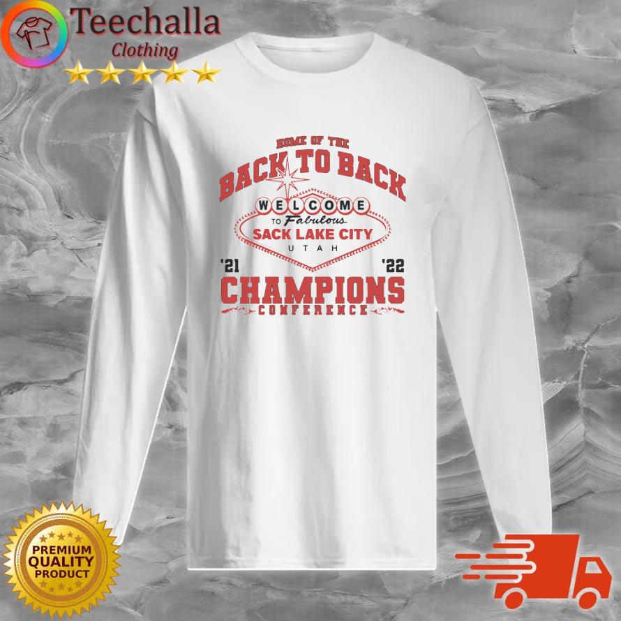 Georgia Bulldogs Home Of The Back To Back Welcome To Fabulous Sack Lake City 2021-2022 Champions Conference s Long Sleeve