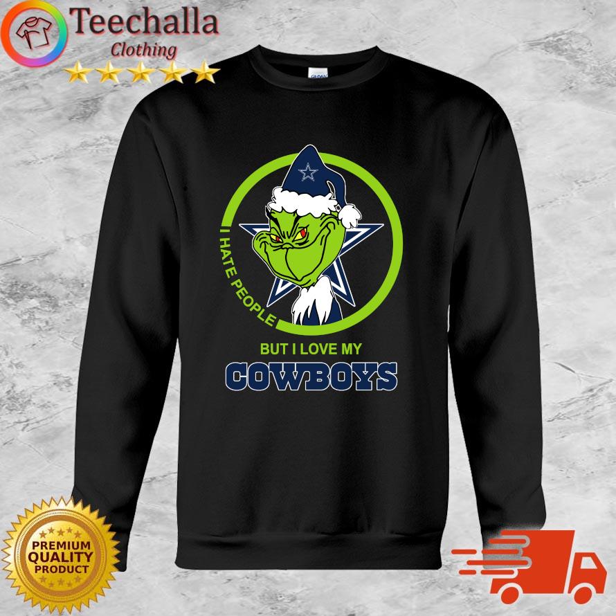 Grinch I Hate People But I Love Dallas Cowboys Christmas 2022 Sweater shirt
