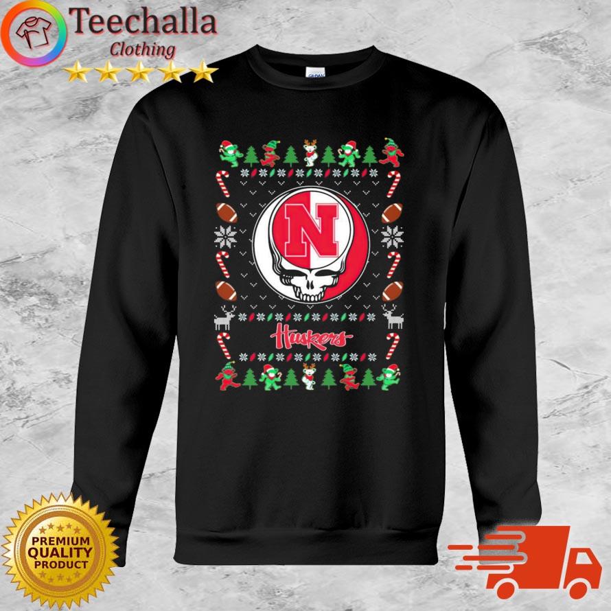 Nebraska Cornhuskers Grateful Dead Ugly Christmas Sweater