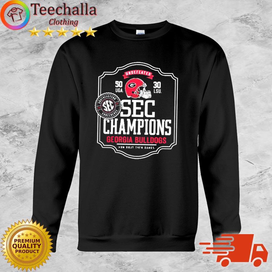 Official georgia Bulldogs vs LSU Tigers 50-30 Undefeated Sec Champions shirt