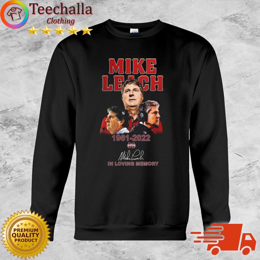 Rip Mike Leach Mississippi State Bulldogs 1961-2022 In Loving Memory Signature shirt