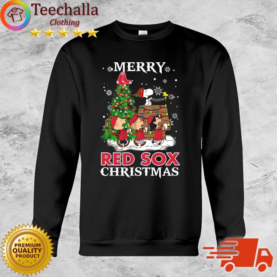 Snoopy And Friends Boston Red Sox Merry Christmas sweatshirt