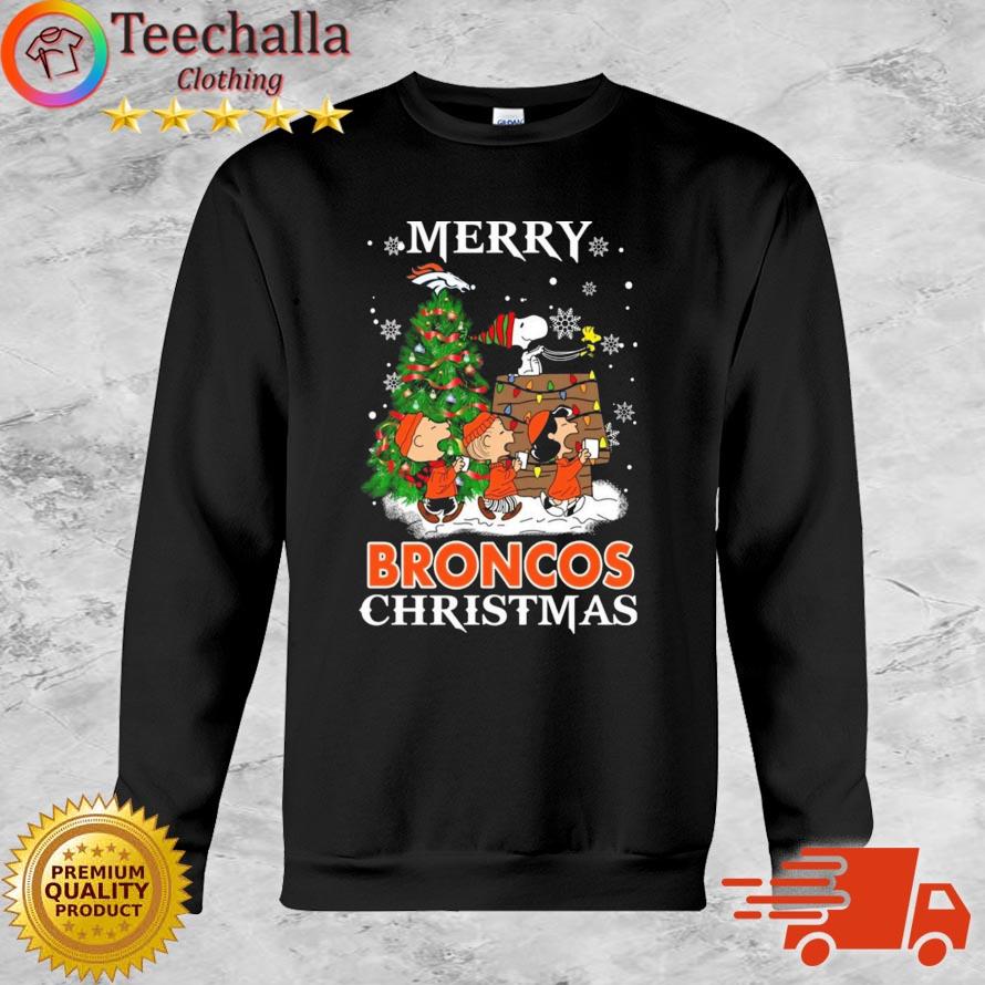 Snoopy And Friends Denver Broncos Merry Christmas sweatshirt