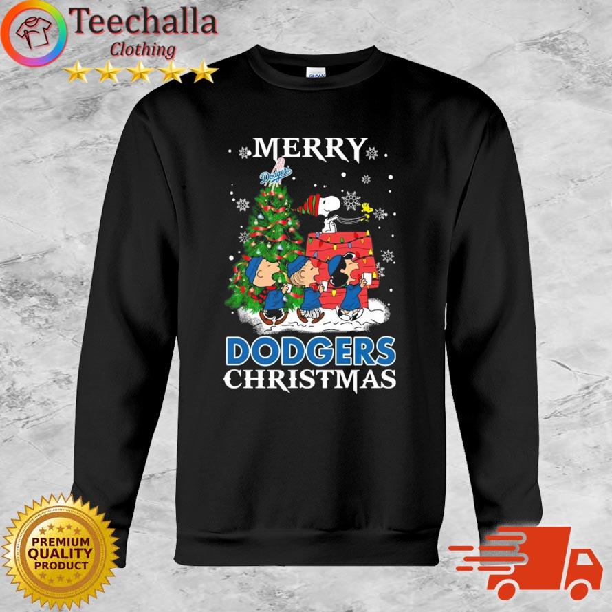 Snoopy And Friends Los Angeles Dodgers Merry Christmas sweatshirt