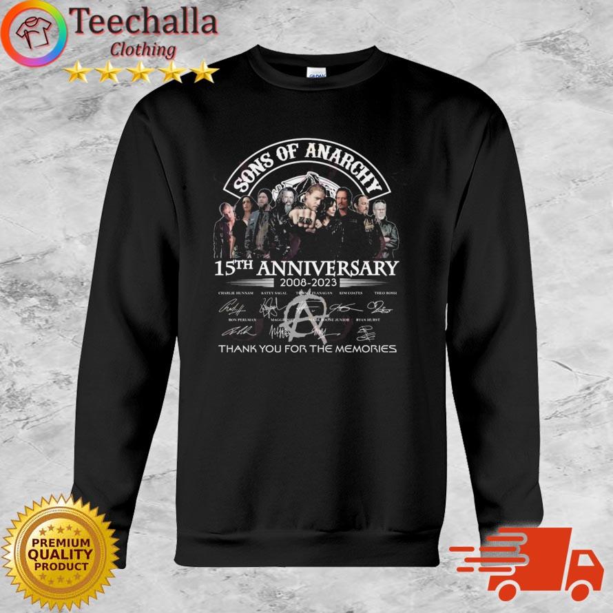 Sons Of Anarchy 15th Anniversary 2008-2023 Thank You For The Memories Signatures shirt