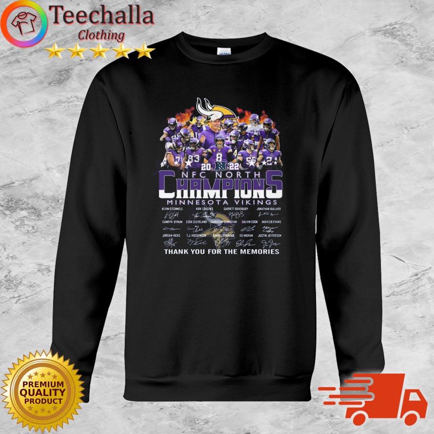 NFC North Champions Minnesota Vikings Thank You For The Memories Signatures shirt