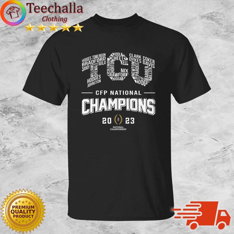 TCU Horned Frogs Player Names CFP National Champions 2023 shirt