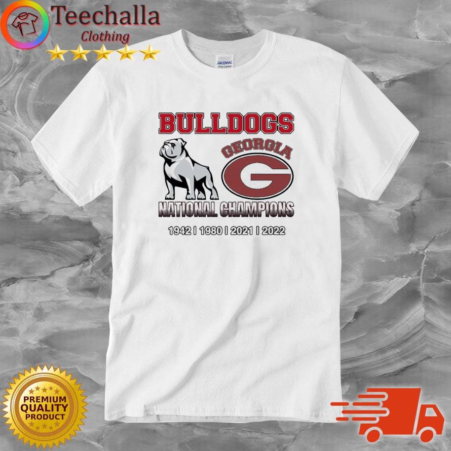 Georgia Bulldogs National Champions 1942 1980 2021 2022 shirt