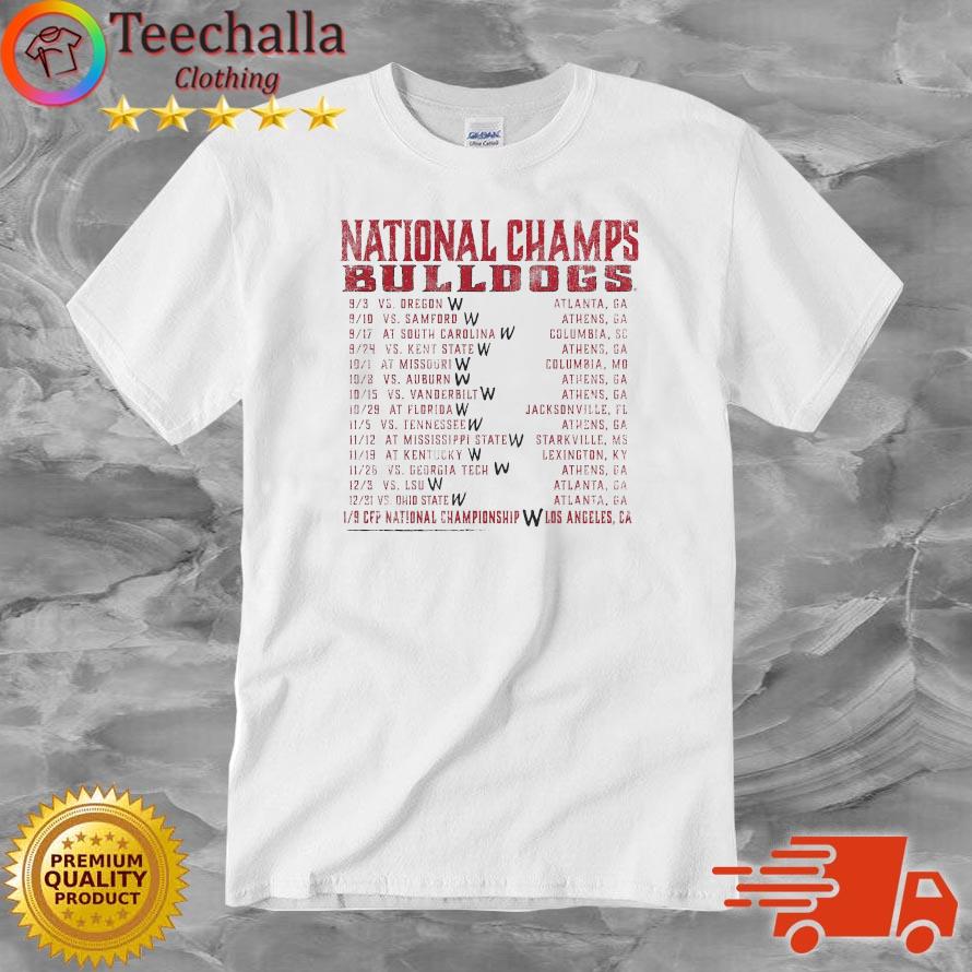 Official Georgia Bulldogs College Football Playoff 2022 National Champions shirt