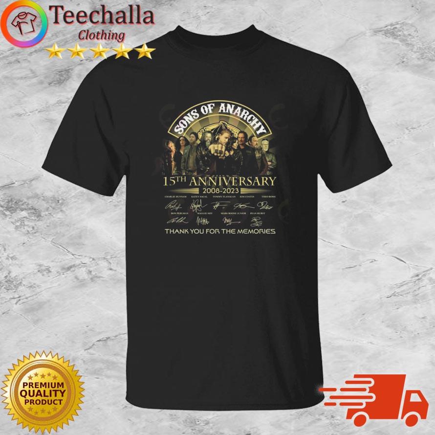 Sons Of Anarchy 15th Anniversary 2008 – 2023 Thank You For The Memories Signatures Shirt