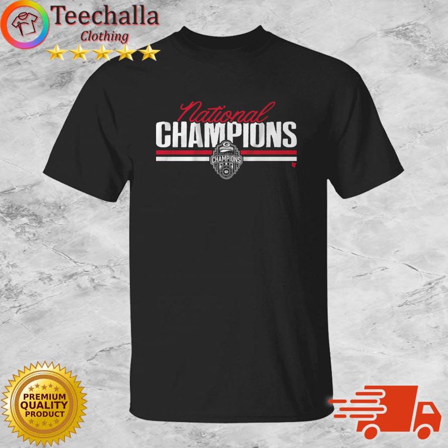 Georgia Bulldogs Football National Champions Script Shirt
