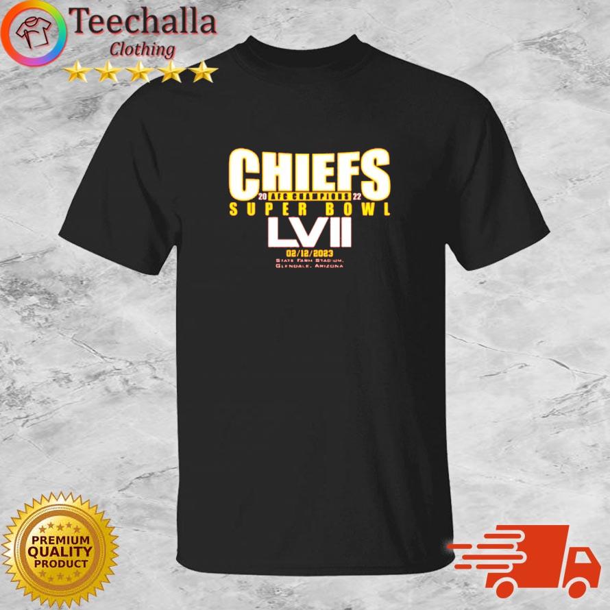 Kansas City Chiefs 2022 AFC Champions Super Bowl LVII 2023 shirt