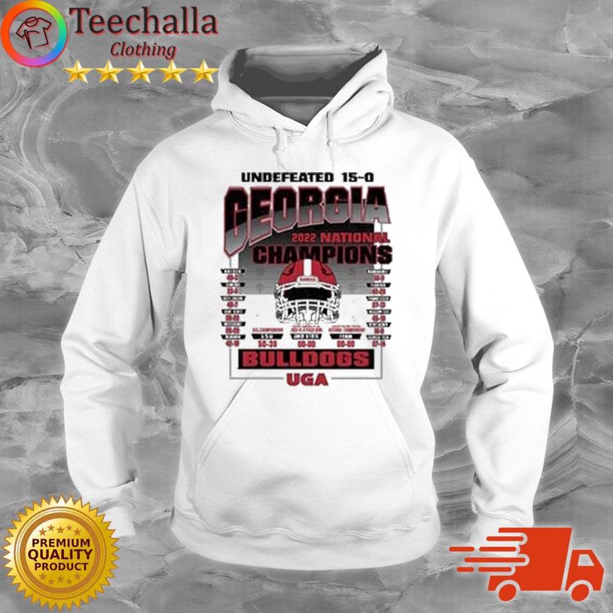 Undefeated 15-0 Georgia Bulldogs 2022 National Champions s Hoodie