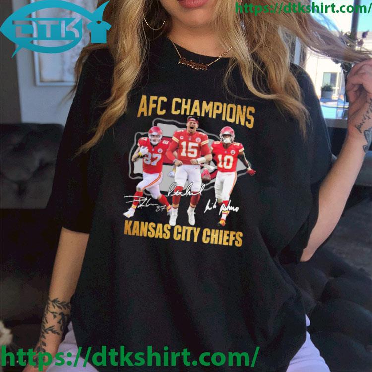 AFC Champions Kansas City Chiefs Signatures shirt