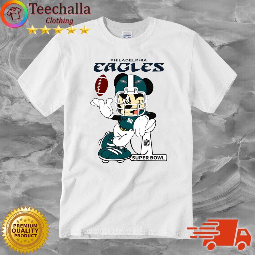 Mickey Mouse Philadelphia Eagles NFL 2023 LVII Super Bowl shirt