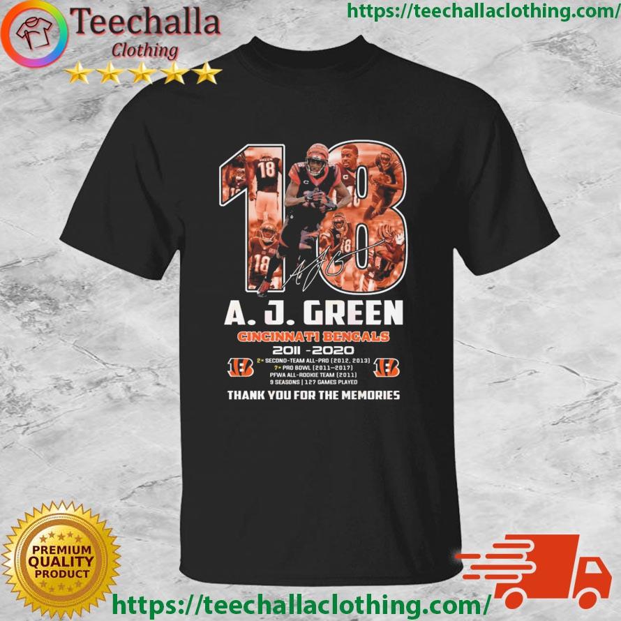 A.J.Green Cincinnati Bengals 2011 – 2020 Thank You For The Memories Signature shirt