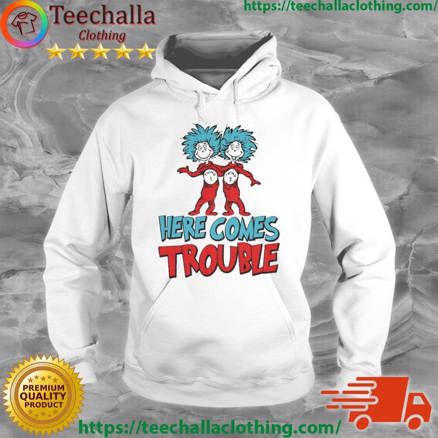 Dr Seuss Thing One Two Here Comes Trouble 2023 Shirt Hoodie