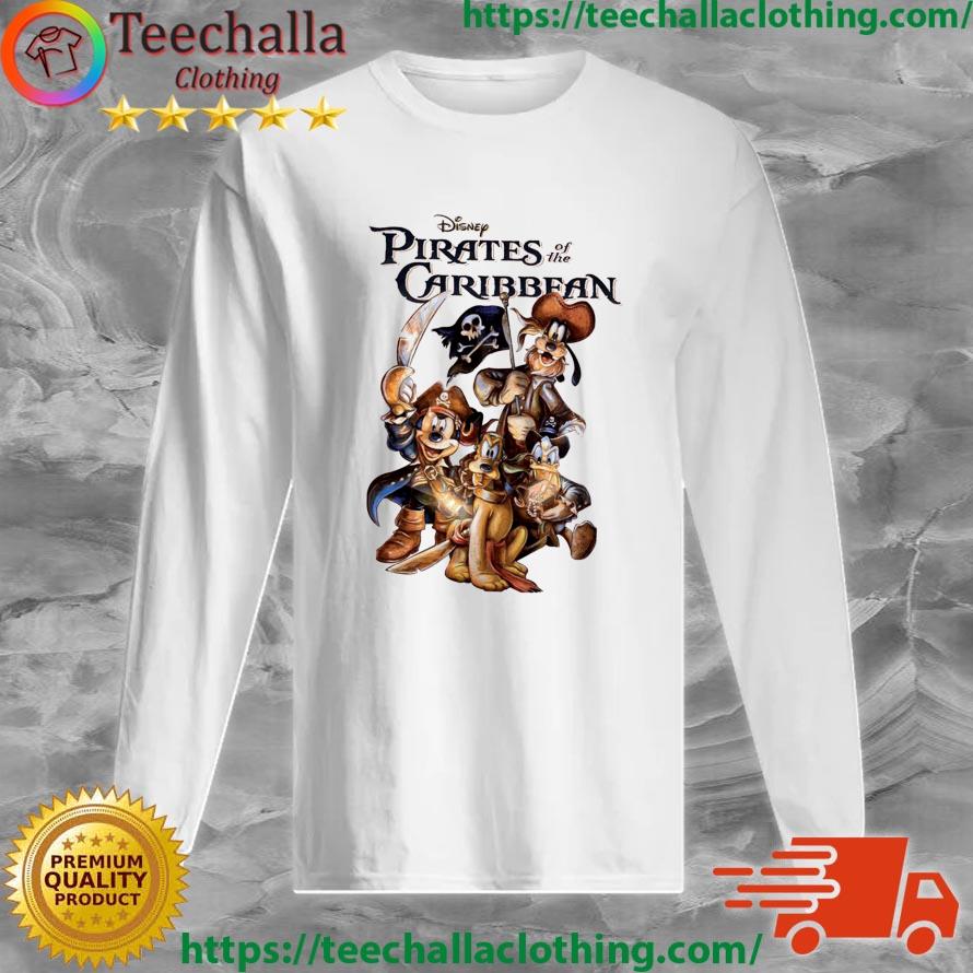Funny Disney Mickey Mouse Pirates Of The Caribbean Shirt Long Sleeve