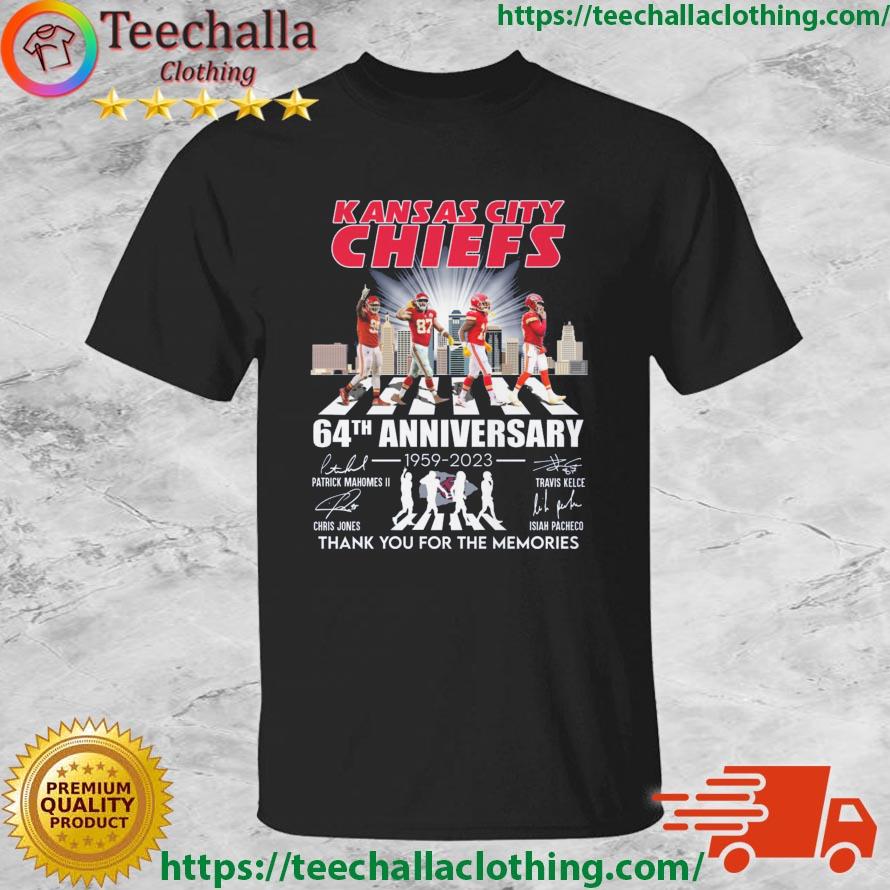 Kansas City Chiefs Abbey Road 64th Anniversary 1959-2023 Thank You For The Memories Signatures shirt