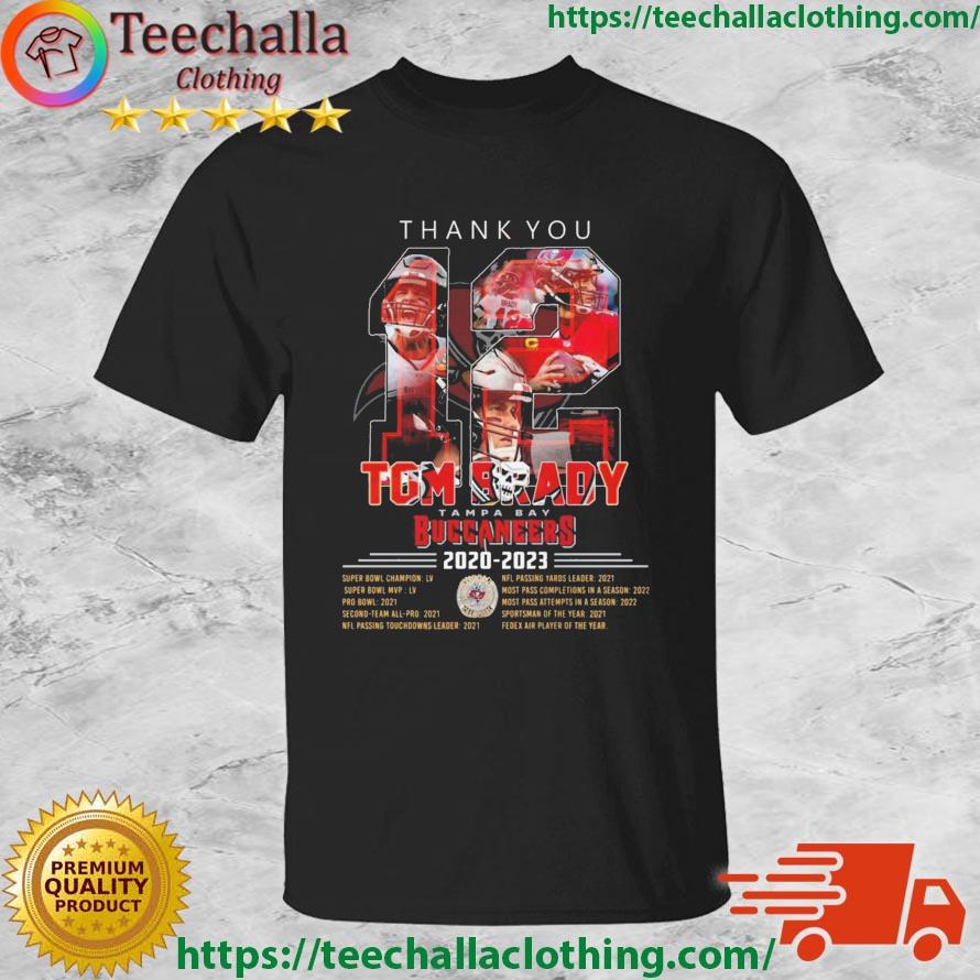 Thank You Tom Brady Tampa Bay Buccaneers 2020-2023 Signature shirt