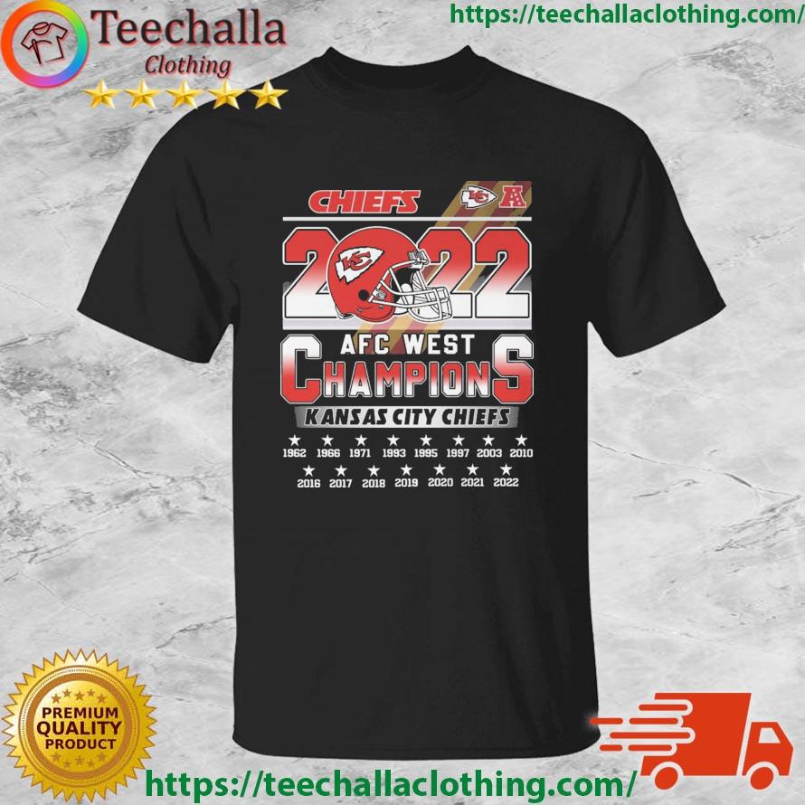 The Chiefs AFC West Champions 1962-2022 shirt