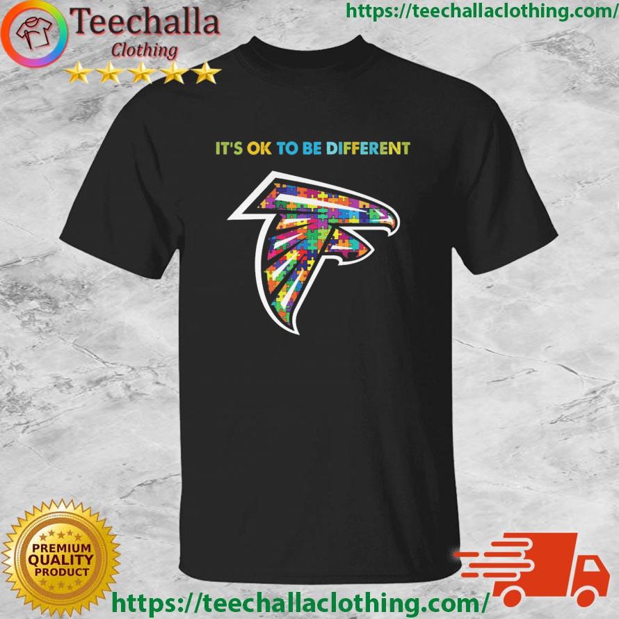 Atlanta Falcons Autism It's Ok To Be Different shirt