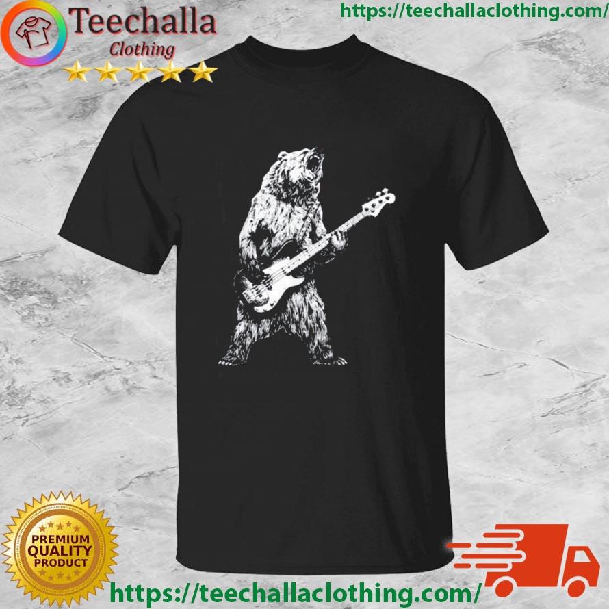 Bear Playing Bass Guitar Bear Guitarist Music Lovers 2023 Shirt