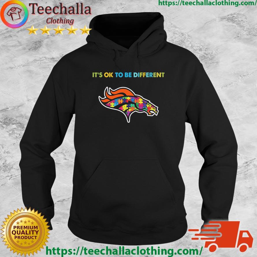 Denver Broncos Autism It's Ok To Be Different s Hoodie