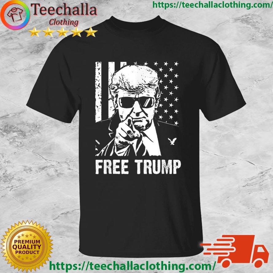 Free Donald Trump Republican Support Pro Trump American Flag Shirt
