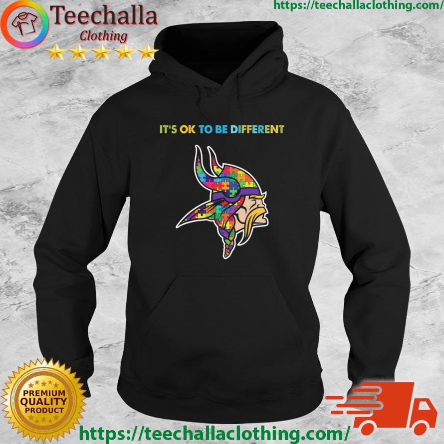 Minnesota Vikings Autism It's Ok To Be Different s Hoodie