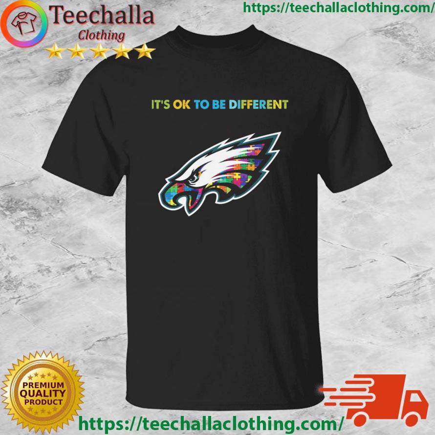 Philadelphia Eagles Autism It's Ok To Be Different shirt