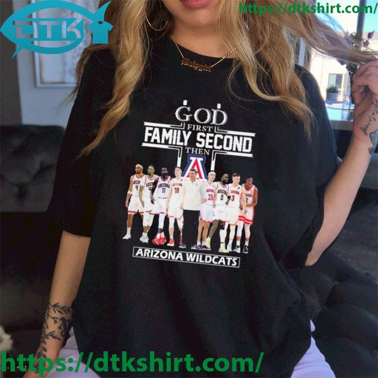 God First Family Second Then Arizona Wildcats Players 2023 shirt