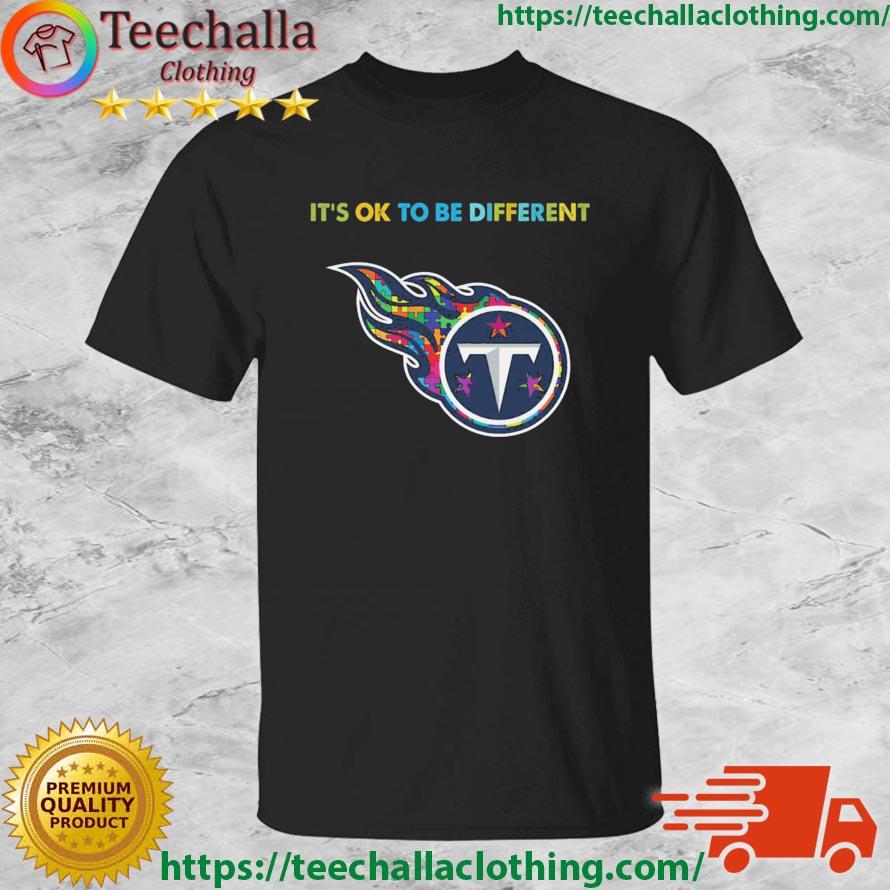 Tennessee Titans Autism It's Ok To Be Different shirt