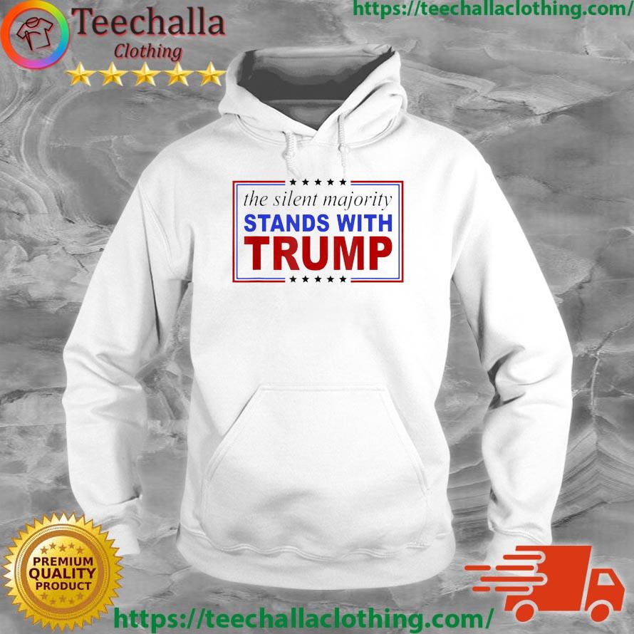 The Silent Majority Stands With Trump USA Flag Trump 2024 Shirt Hoodie
