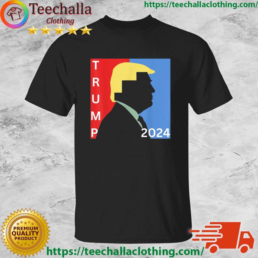 Trump 2024 Rally Colorblock Silhouette Pro Republican Vote shirt
